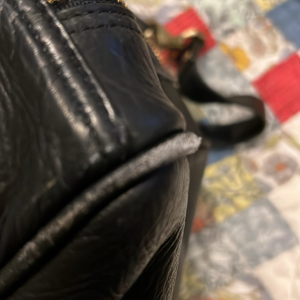 Vintage Frye black leather duffle bag - Picture 7 of 12